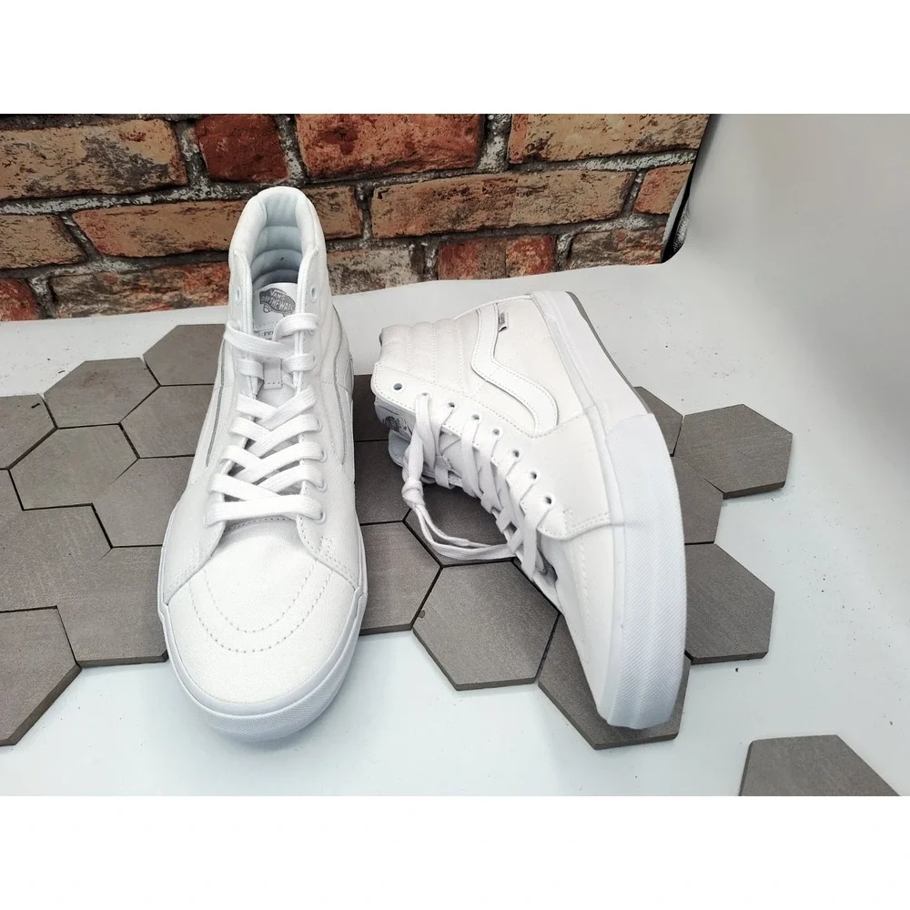 Rare VANS BMX SK8 Hi Sneaker PopCush Perris Benegas Men Sz 11.5‎ Tru White Skate